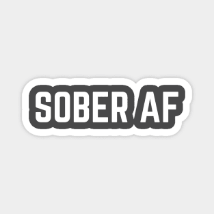 Sober AF - White Magnet