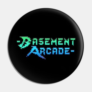 Basement Arcade Logo (Text Only) Pin