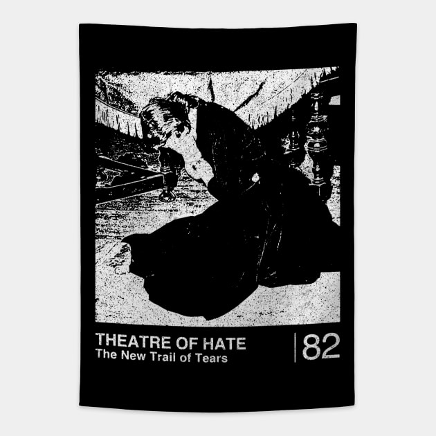 Theatre Of Hate / Minimalist Graphic Artwork Design Tapestry by saudade