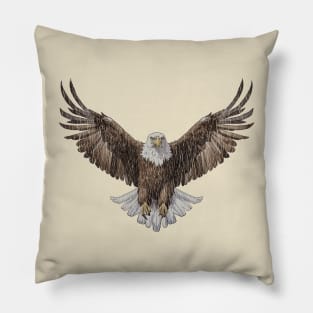 Vintage Eagle Spread Wings Pillow