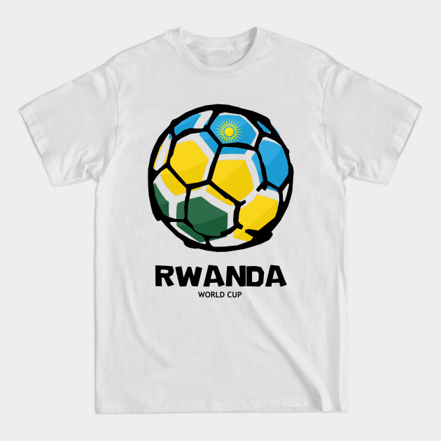 Discover Rwanda Football Country Flag - Football - T-Shirt