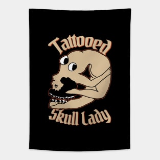 Vintage Skull Tattoo Tapestry