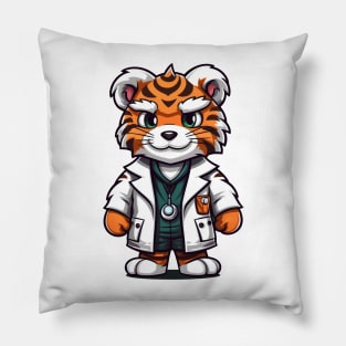 doctor tiger Pillow