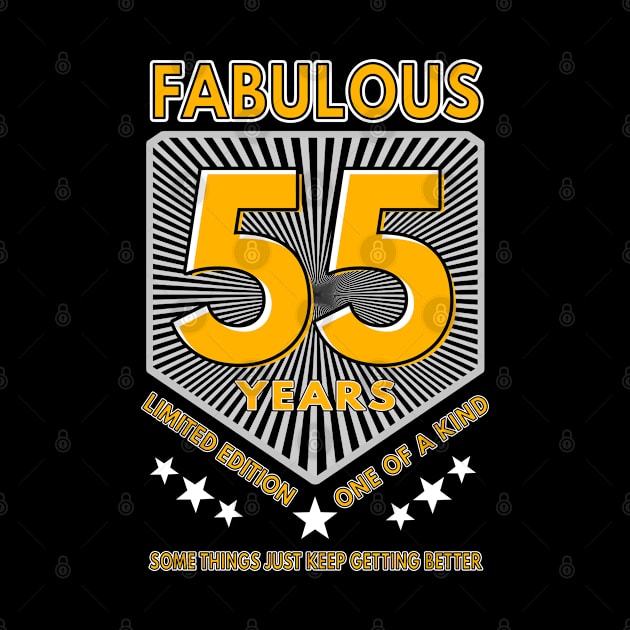 55 and fabulous birthday by Moonsmile Products