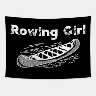 Rowing Girl Tapestry