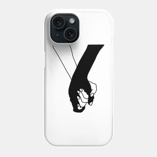 Black And White Hands Phone Case