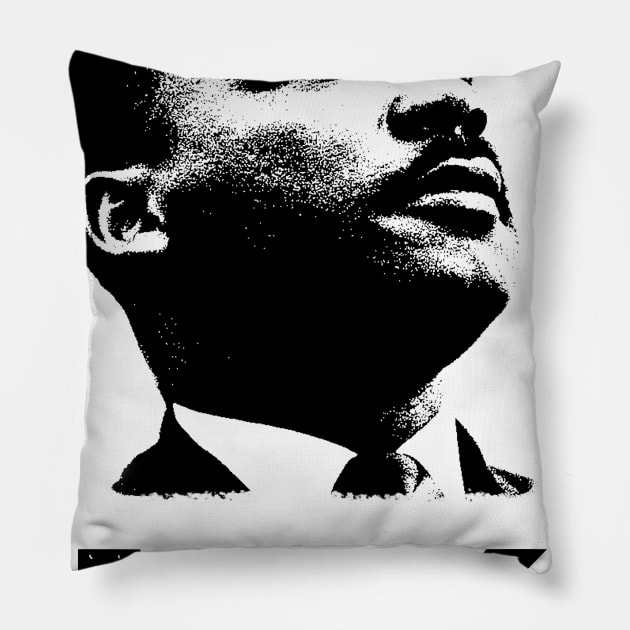 Martin Luther King Portrait Pillow by phatvo