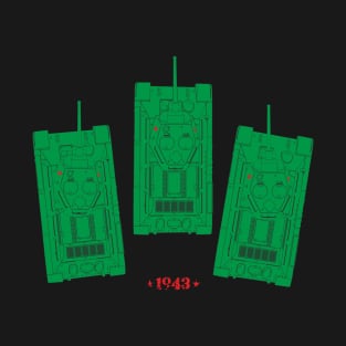 Three T-34-76 tanks. 1943 T-Shirt