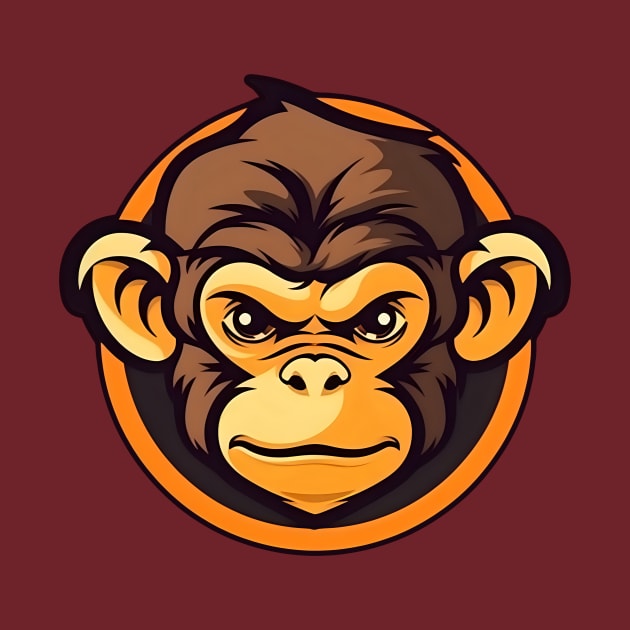 Cartoon funny monkey by KOTYA