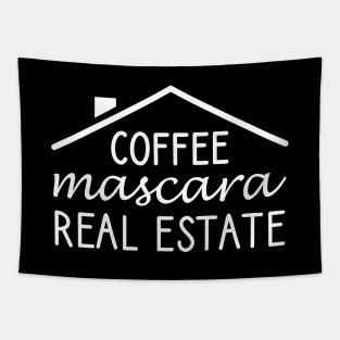 Coffee Mascara Real Estate Tapestry