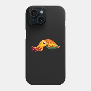 Cute Cuttlefish Fantasy cartoon character design Phone Case