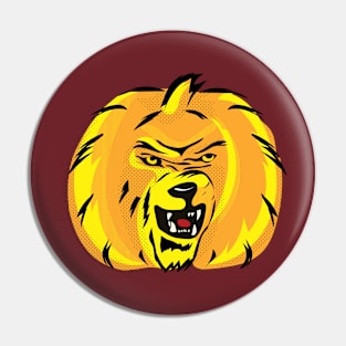 Pumpkin Spice Lion Pin