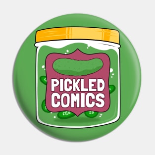 Pickled Comics Jar Pin