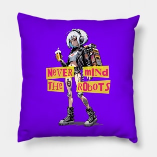 Punk Robot IV Pillow