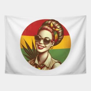 reggae rasta girl Tapestry