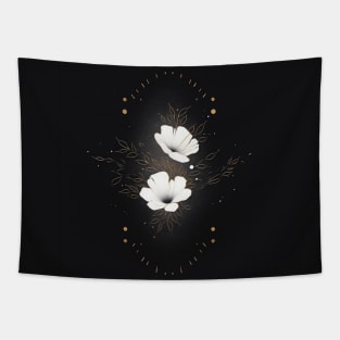 Galaxy Flowers Tapestry