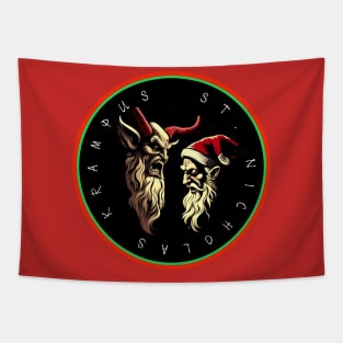 Krampus and St Nicholas Tapestry