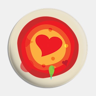 Valentine Organic Abstraction Pin