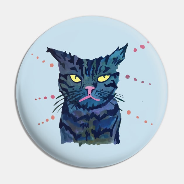 Angry Cat Pin by 82pearl