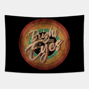 Bright Eyes Vintage Circle Art Tapestry