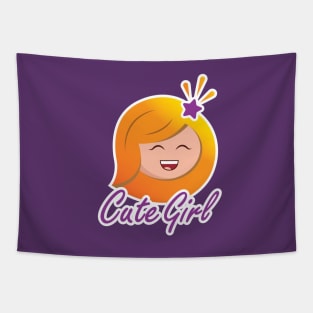 Cute Girl - magic girl Tapestry