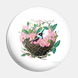 Asian Bird Splendor Pin