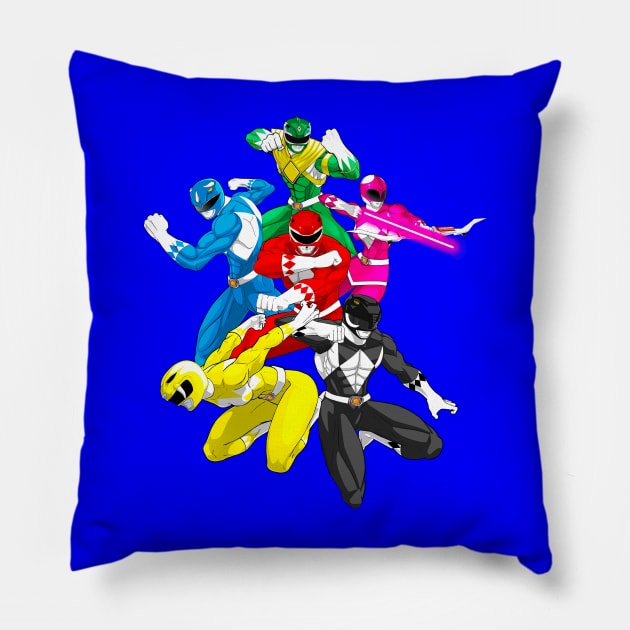 Let's Power Up - Zyuranger Pillow by CoolDojoBro