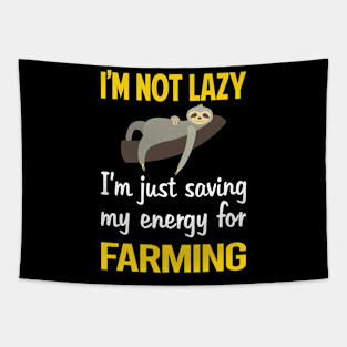 Funny Lazy Farming Farm Farmer Tapestry