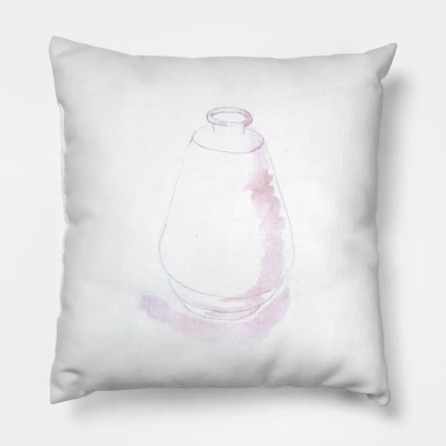 container, bottle, pharmacy, science, alchemy, watercolor, illustration, trend, trendy, sketch, hand drawn, laboratory, laboratory assistant Pillow by grafinya