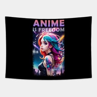 Anime is Freedom Tapestry