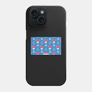 Pirate Anchor Blue Red Summer Vibes Social Distancing FaceMask Phone Case