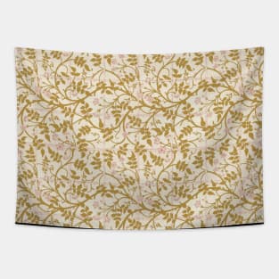 William Morris Jasmine Trellis Pattern Pinks and Golds Tapestry