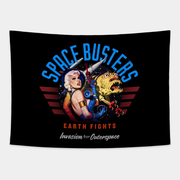 spacebusters Tapestry by Trazzo