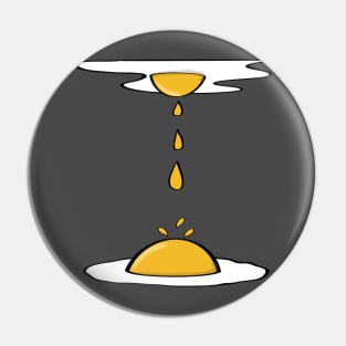 Runny and Drippy Sunny Side Up Egg Pin