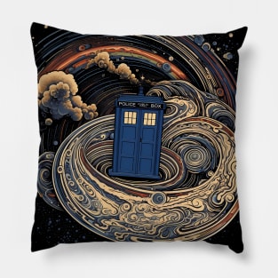 Tardis - Through Time And Space Pillow