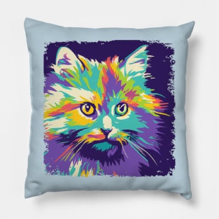 Siberian Cat Pop Art - Cat Lover Gift Pillow