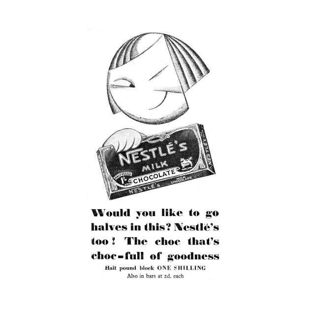 Nestle - Milk Chocolate - 1929 Vintage Advert by BASlade93