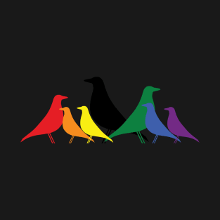 Le Corbusier inspired Eames bird Love is Love gathering T-Shirt