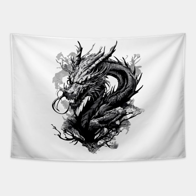 boho dragon Tapestry by Aldrvnd