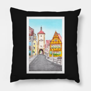 Rothenburg ob der Tauber, Germany Pillow