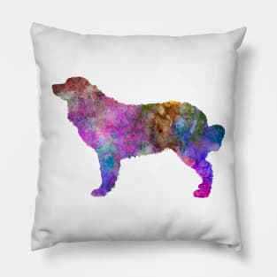 Bernese mountain dog  in watercolor Pillow