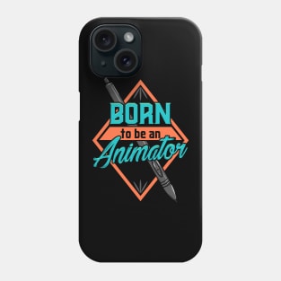 Cute Born To Be An Animator Professional Animating Phone Case