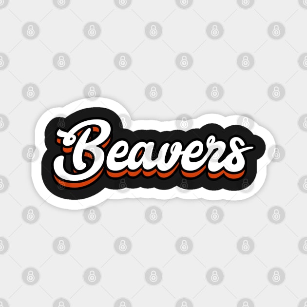 Beavers - Oregon State University Magnet by Josh Wuflestad