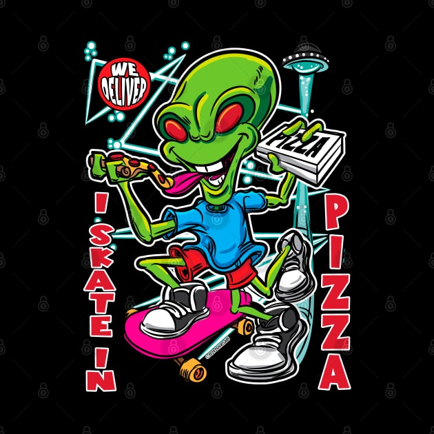 I Skate In Pizza by eShirtLabs