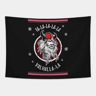 Fa-la-la-la Valhalla Ugly Christmas Viking Norse Xmas Nordic Shirt Tapestry