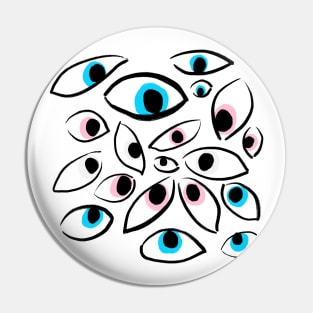 Trans Eyes Pin