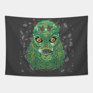 Creature of the black lagoon Tapestry