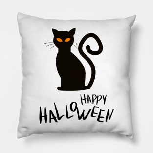 Cat 'Happy Halloween Pillow