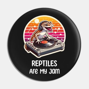 Reptile Music Pun Pin