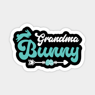 Grandma Bunny Matching Family Happy Easter Day Rabbit Egg Magnet